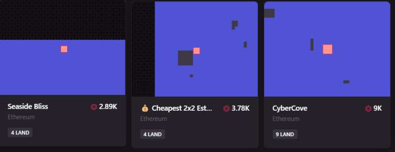 decentraland land nfts