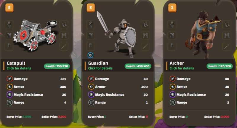 chainoflegends_troops Chain of legends marketplace