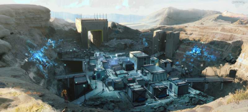 Parallel Colony, image of a colony set in the mountains