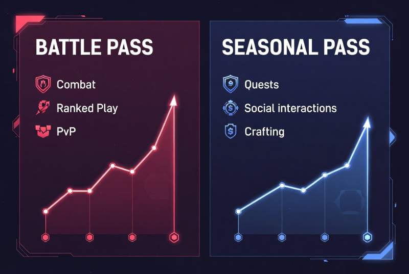Battle pass vs seasonal pass differences