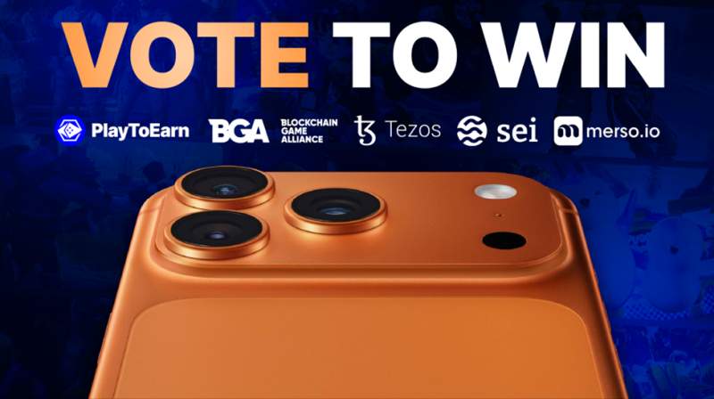 Vorte to win iphone  in playtoearn awards 2025