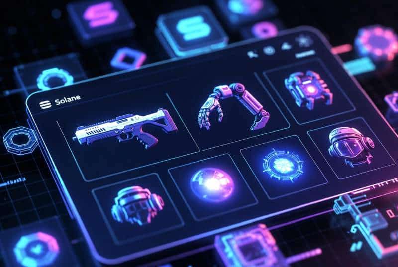 Icons representing essential Solana tools.
