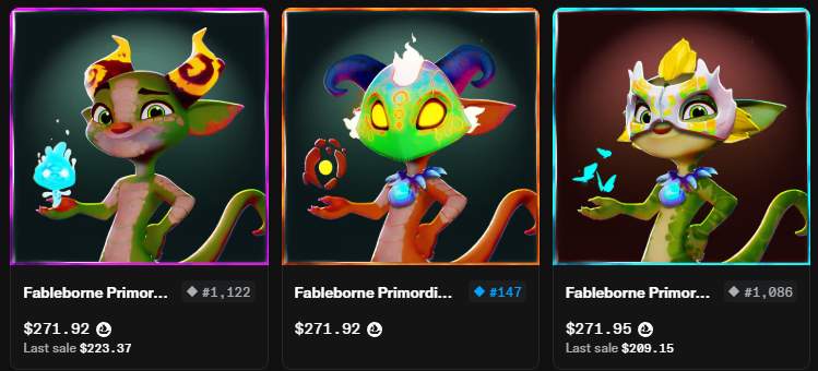Fableorne nfts