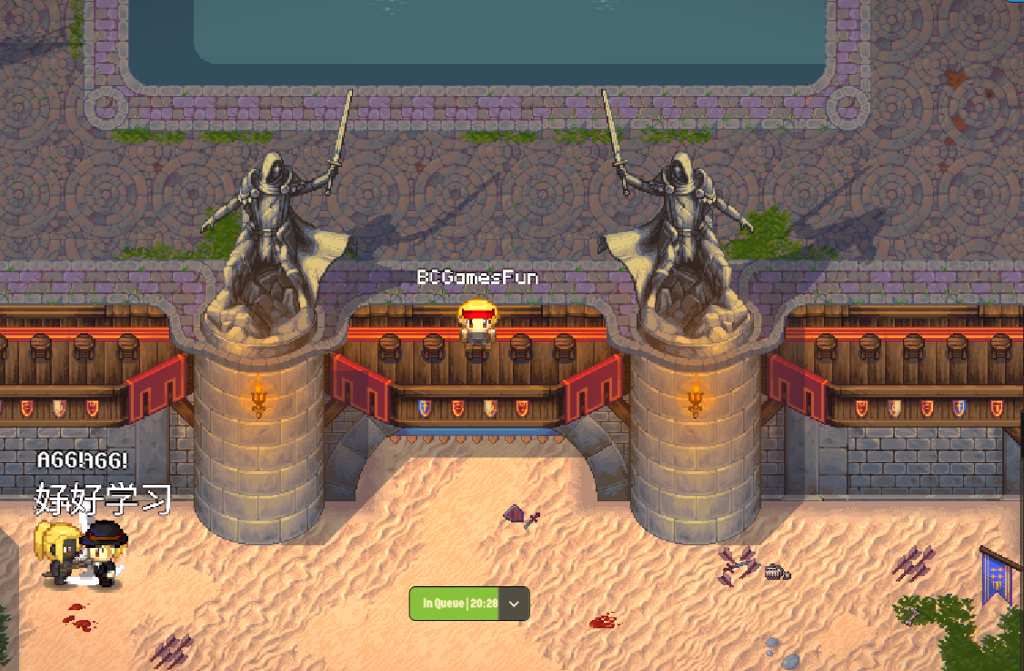 Gameplay collage showing grassy zone, in Block Stranding