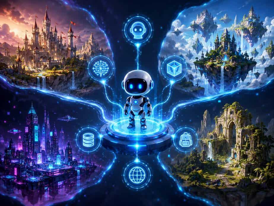 AI agent connected across multiple game worlds and platforms